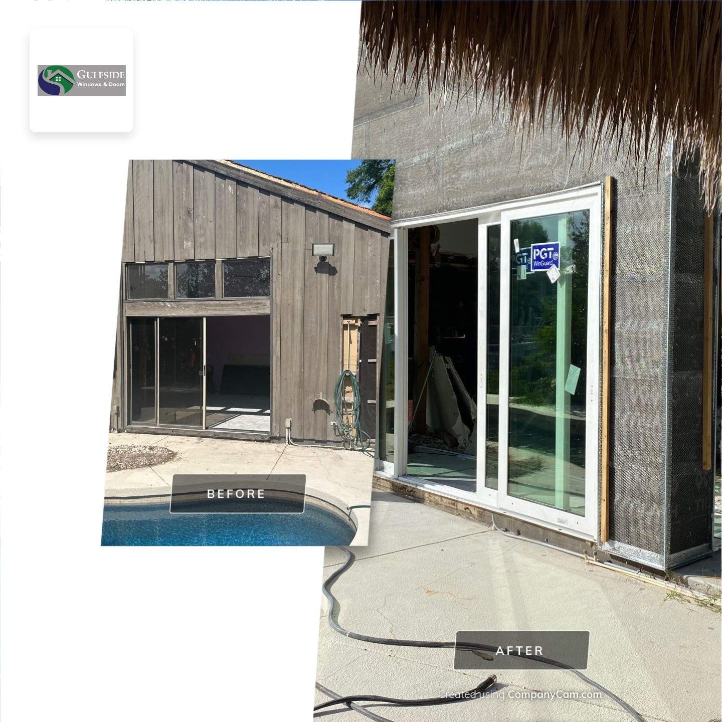 Pool-Side Sliding Glass Door